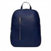 Rucsac laptop 14 inch din piele naturala DiAmanti Rovereto Blu Scuro